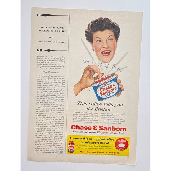 Tide Laundry Detergent Vintage Print Ad 1950s Hotpoint Automatic Washer - Picture 2 of 6
